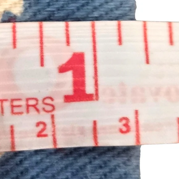 Vintage Floral Cotton Twill Tie - Blue, Cream, & Pink Rose Botanical Print EUC - Picture 6 of 7